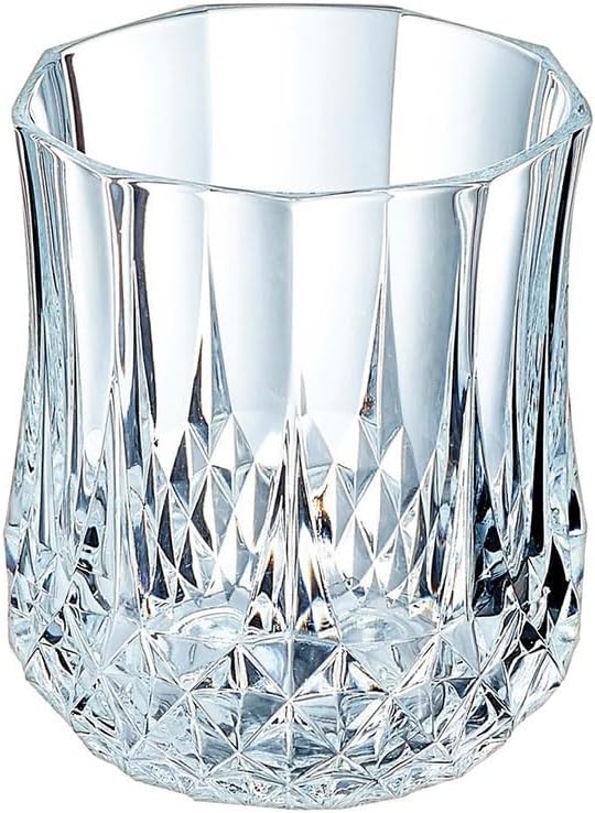 Cristal d'Arques Paris - Collection Longchamp - 6 Verres Hauts 23cl en Kwarx - Brillance, Transparence et Haute Résistance - Moulures Iconiques - Fabriqués en France