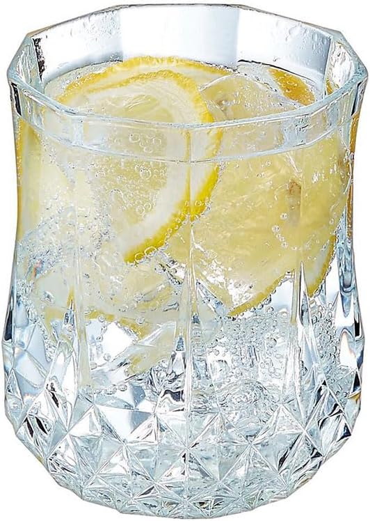 Cristal d'Arques Paris - Collection Longchamp - 6 Verres Hauts 23cl en Kwarx - Brillance, Transparence et Haute Résistance - Moulures Iconiques - Fabriqués en France