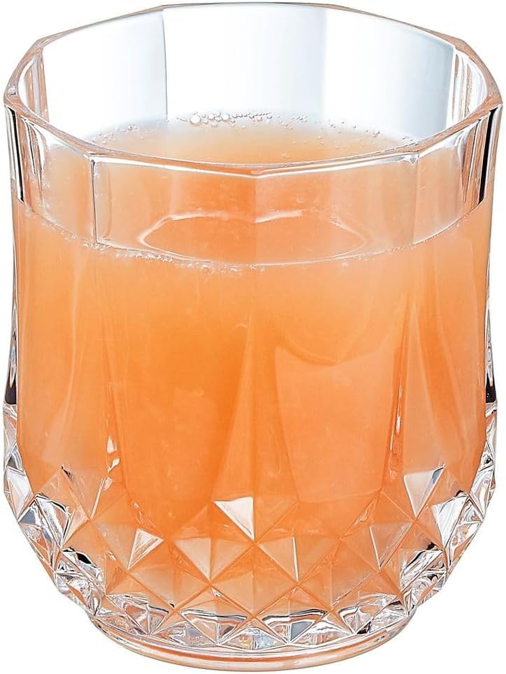 Cristal d'Arques Paris - Collection Longchamp - 6 Verres à vin 17 cl en Kwarx - Brillance, Transparence et Haute Résistance - Moulures Iconiques - Fabriqués en France
