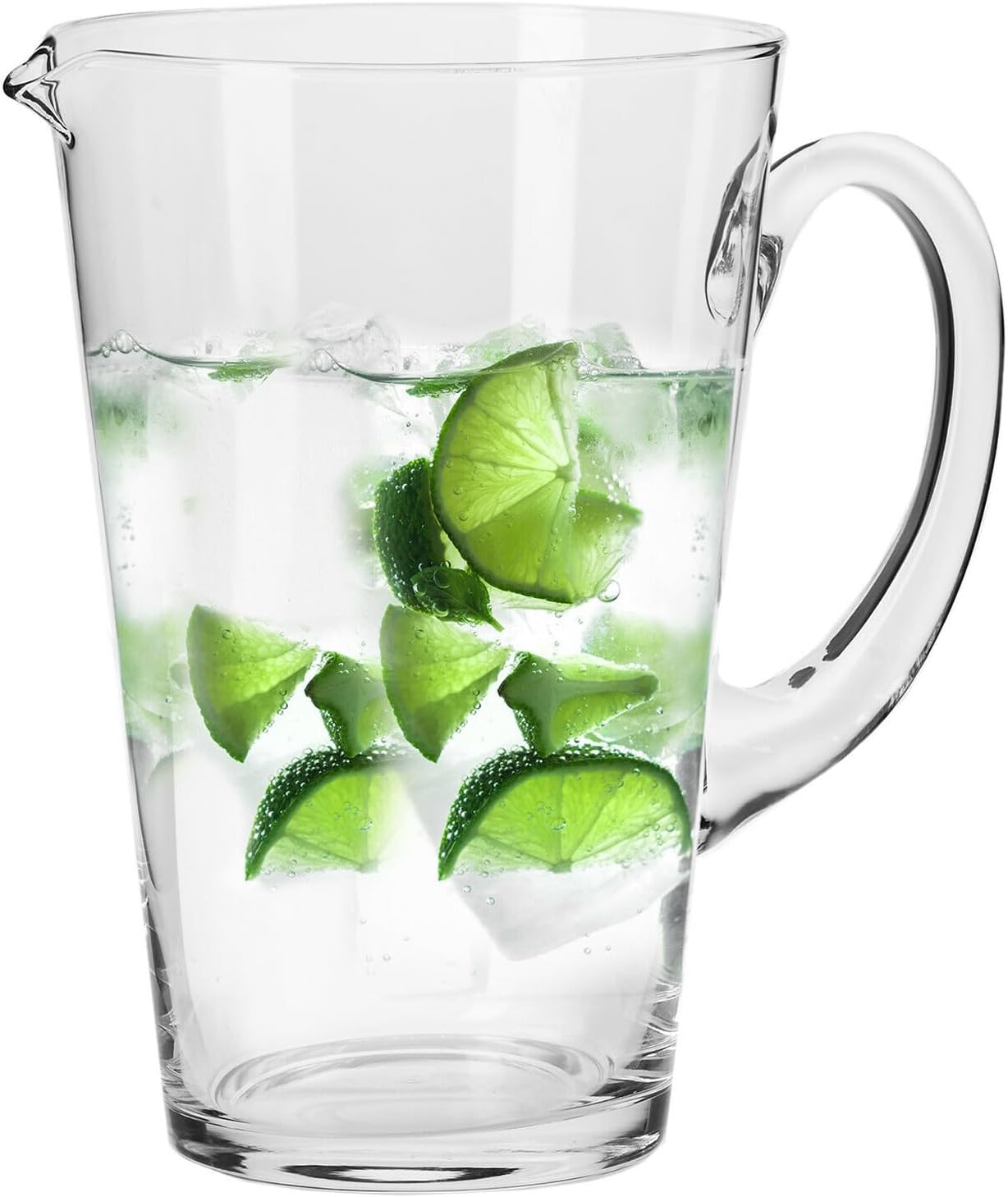 Carafe à Eau Avant-Garde | 1000ML | Moderne | Fait main | Verre cristallin | Parfait pour la maison et les restaurants | Passe au lave-vaisselle | Verre sans plomb | Résistant aux rayures