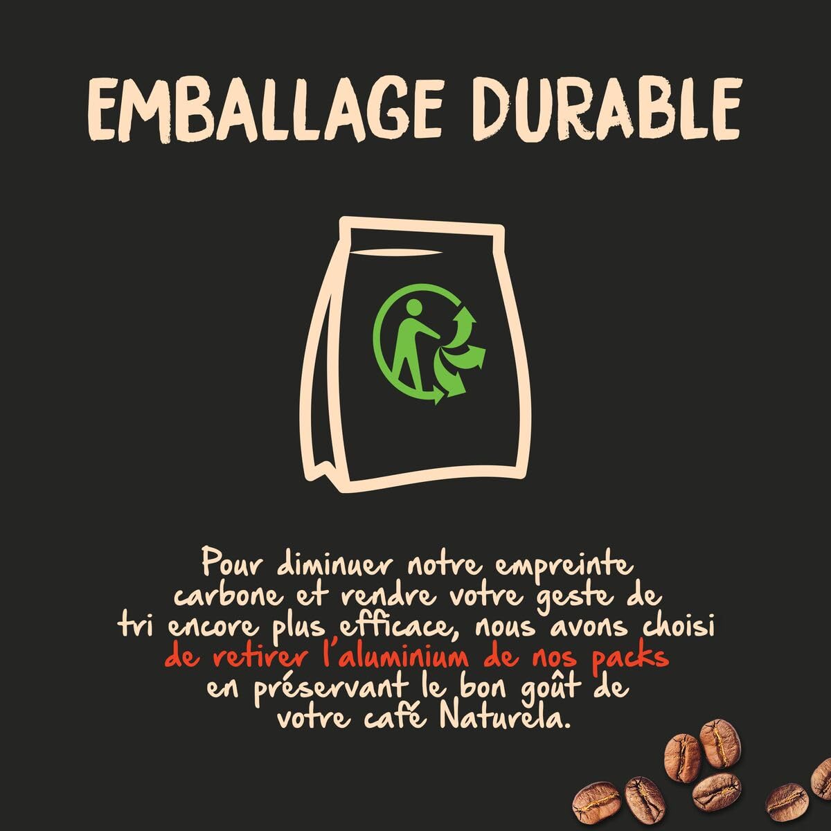 NATURELA - Café Grains Bio - Classique Arabica - 100% Arabica - Gamme Signature - Torréfaction Lente - Fabriqué en France - 1 kg