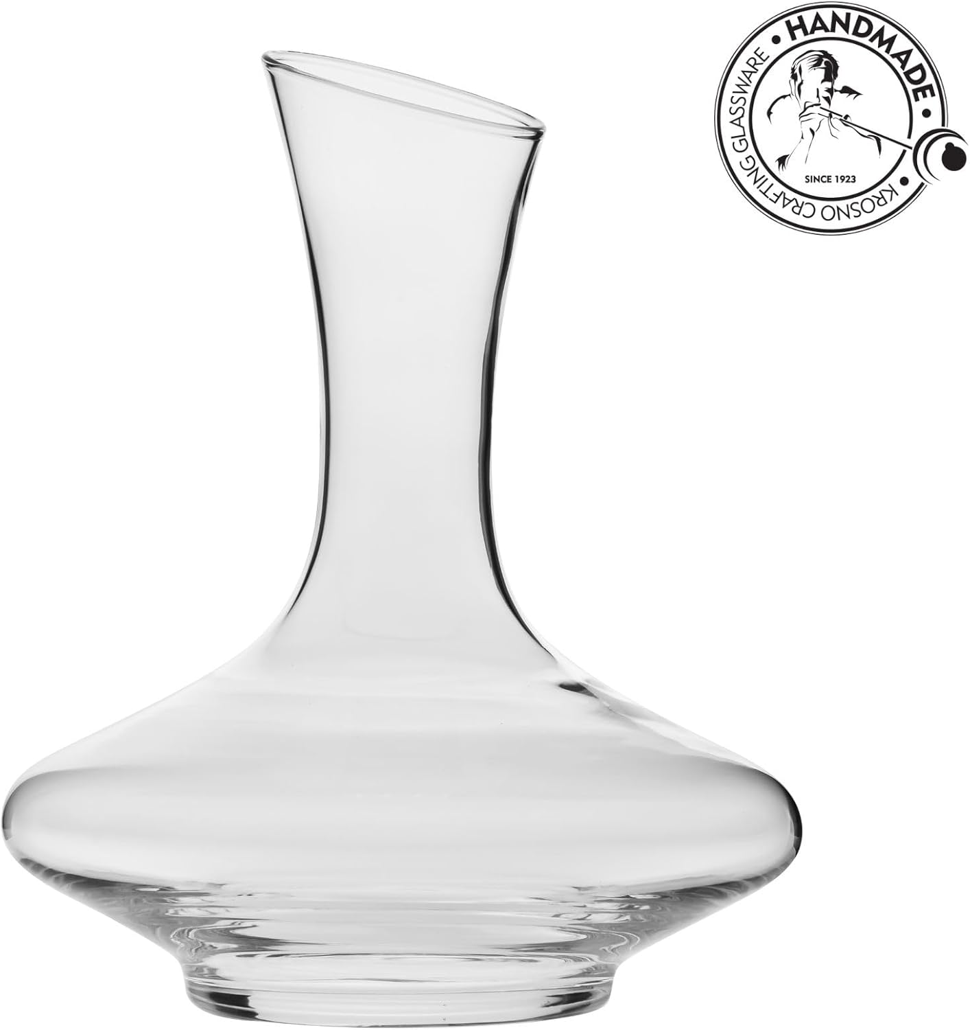 Carafe à vin | 1200 ml | Grande | Fait à la main | Parfait pour la maison, les restaurants, les fêtes et les événements | Verre cristallin | Sans plomb