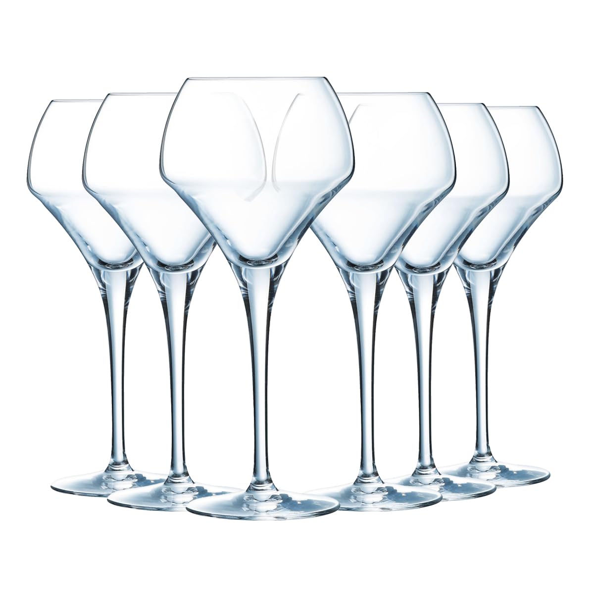 Chef & Sommelier Cristal 6 Flûtes à champagne 20 cl - Collection Open Up, White