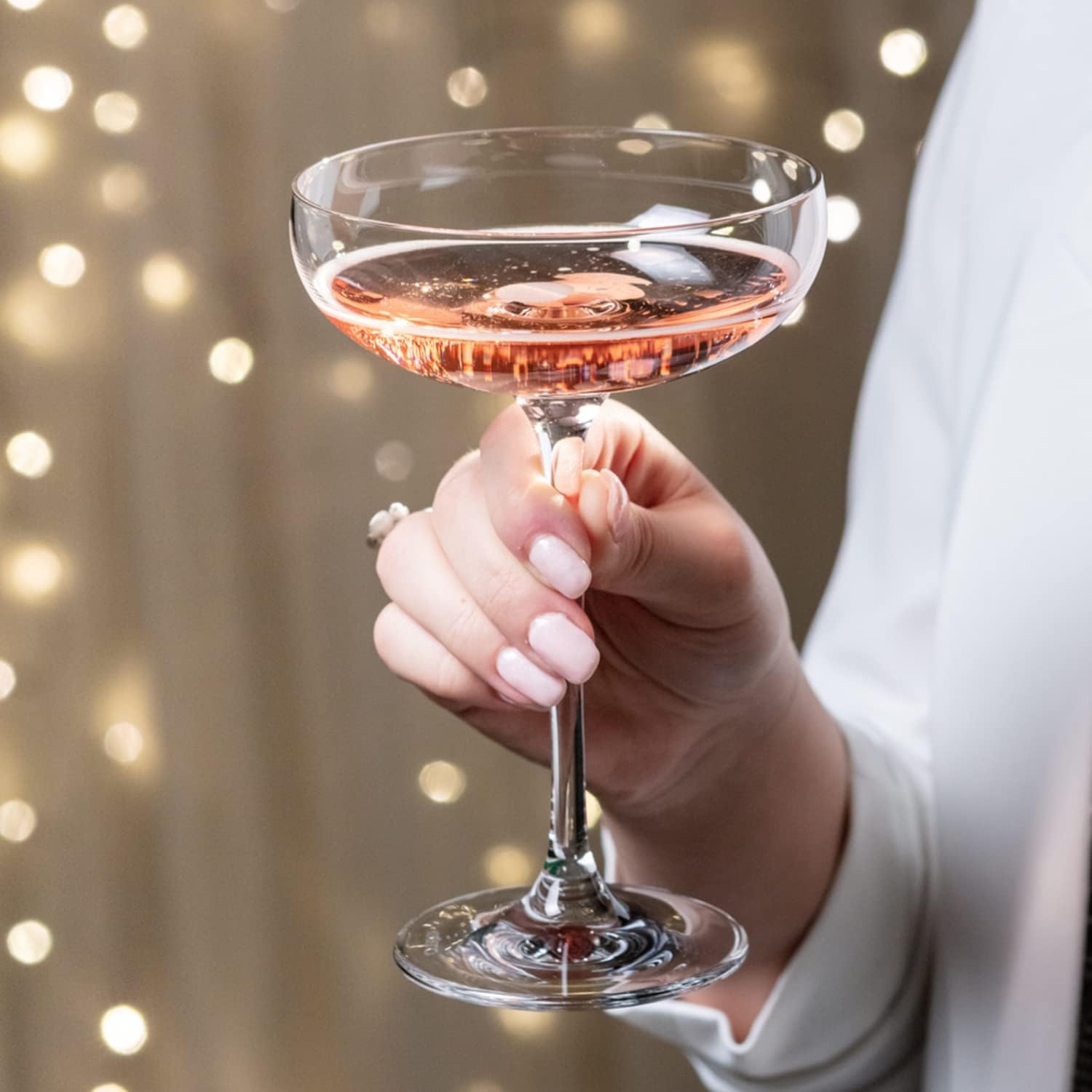 Coupe Cristal de Champagne Verre | Lot de 6 | 240 ML | Collection Harmony | Parfait la Maison, Les Restaurants, Les Fêtes | Lavable au Lave-vaisselle