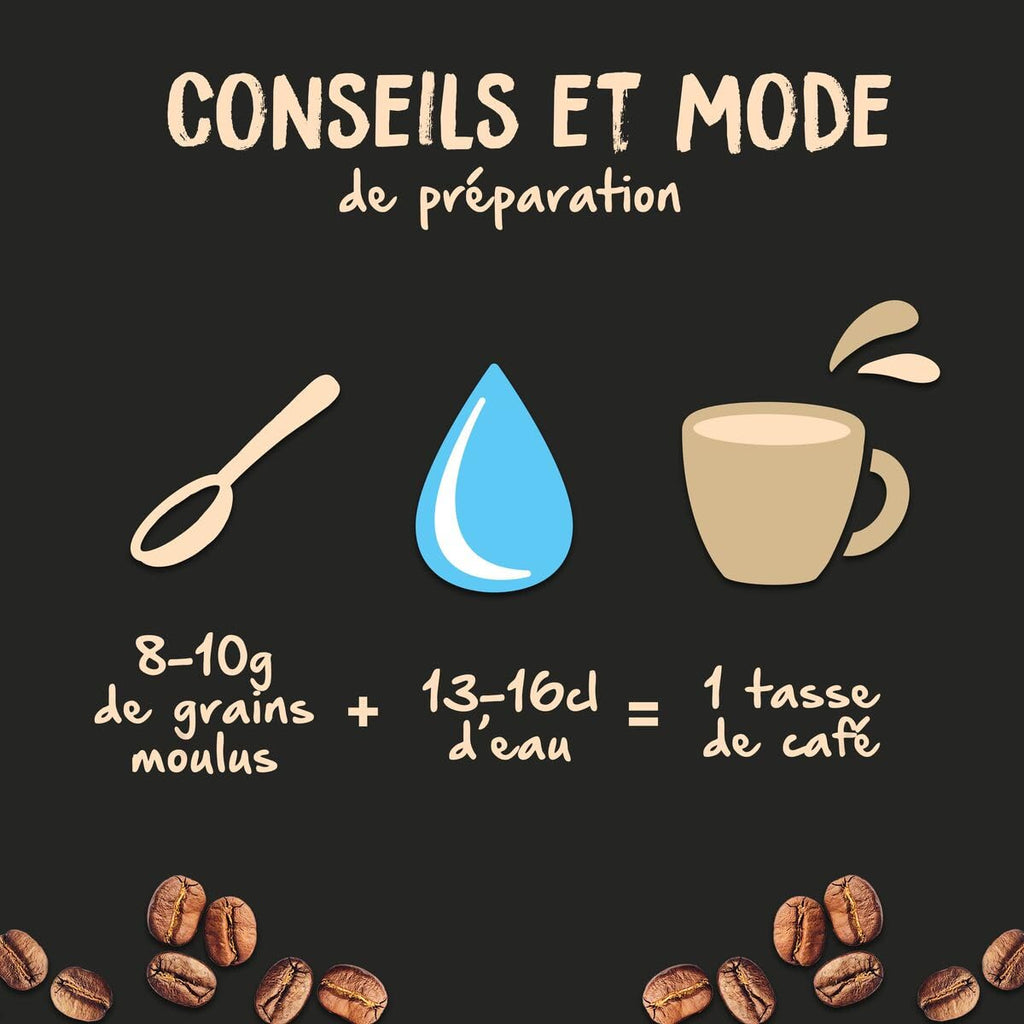 NATURELA - Café Grains Bio - Classique Arabica - 100% Arabica - Gamme Signature - Torréfaction Lente - Fabriqué en France - 1 kg
