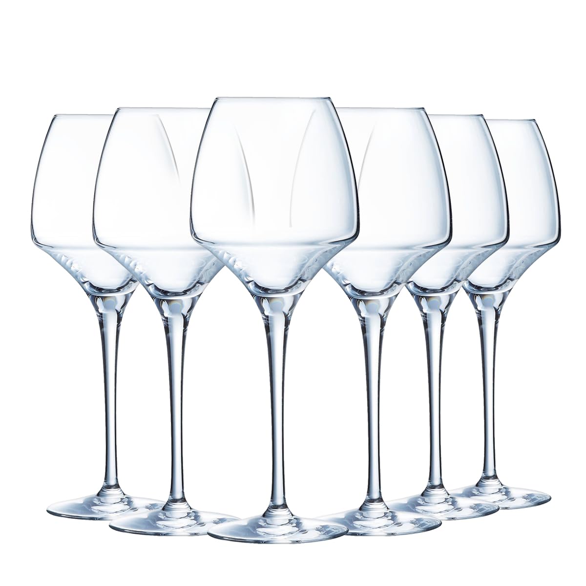 Chef & Sommelier Cristal 6 Flûtes à champagne 20 cl - Collection Open Up, White
