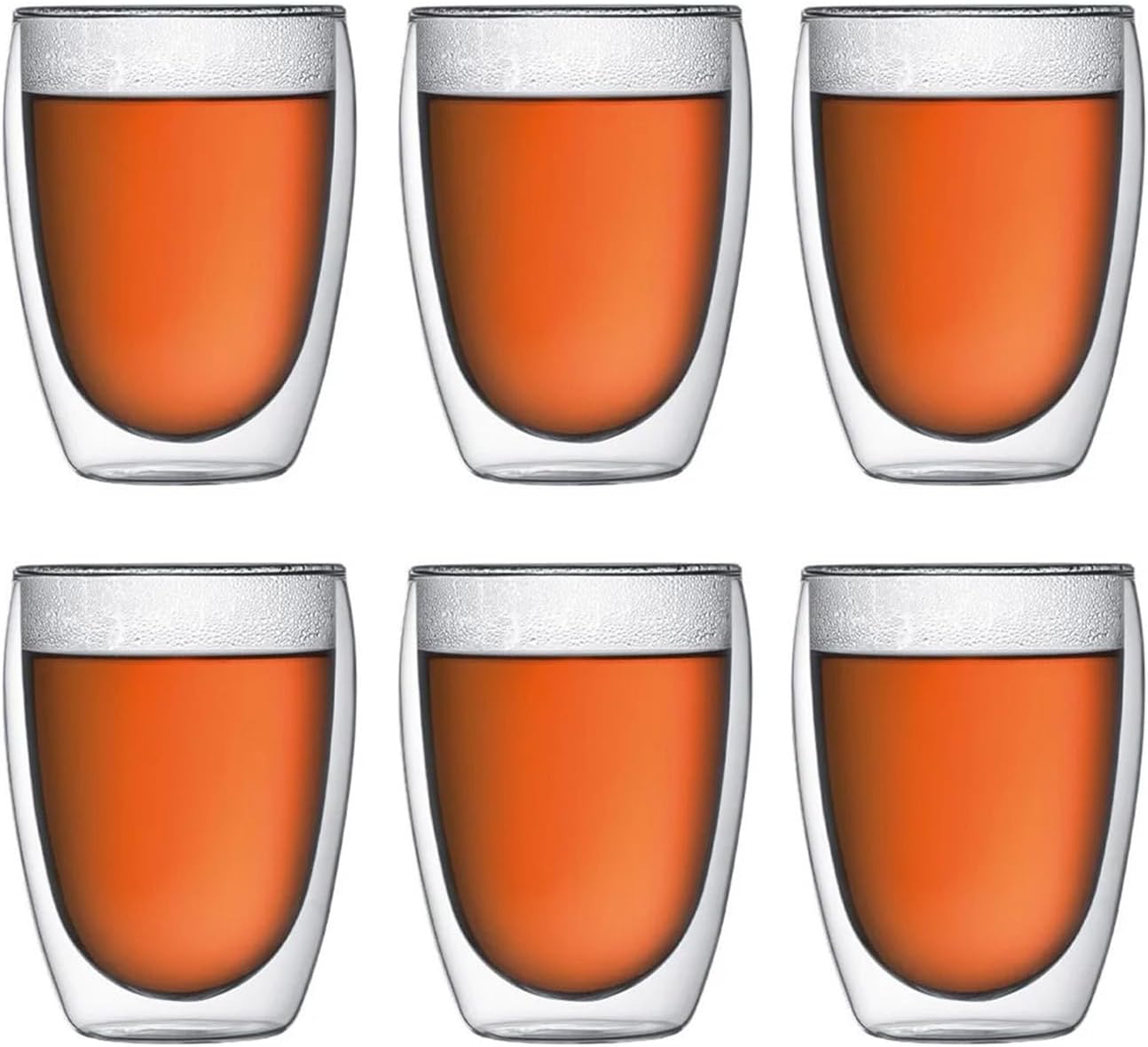 Bodum - 4557-10-12 - Pavina - Coffret de 6 Verres Double Paroi - 0.08 l, Transparent, 6 Unité