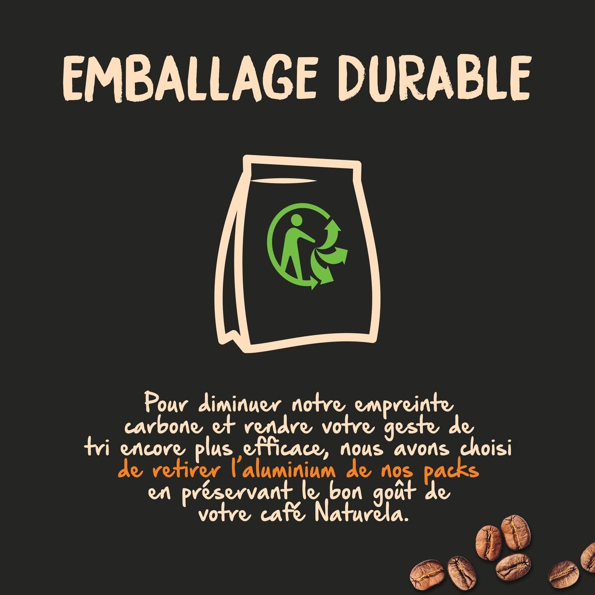 NATURELA - Café Grains Bio - Classique Arabica - 100% Arabica - Gamme Signature - Torréfaction Lente - Fabriqué en France - 1 kg