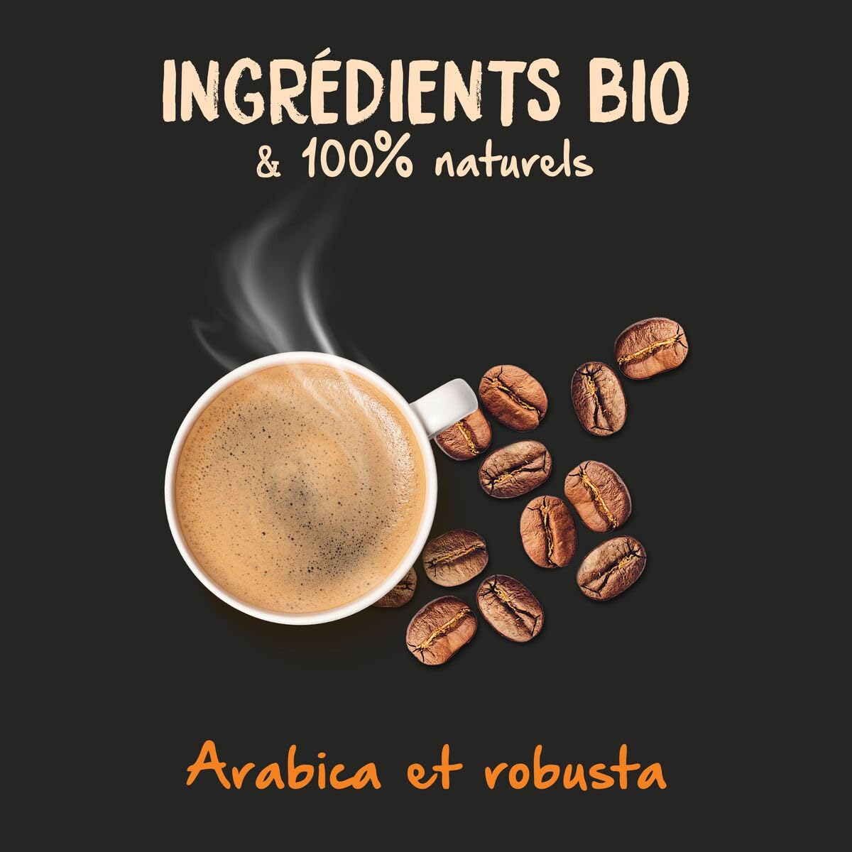 NATURELA - Café Grains Bio - Classique Arabica - 100% Arabica - Gamme Signature - Torréfaction Lente - Fabriqué en France - 1 kg