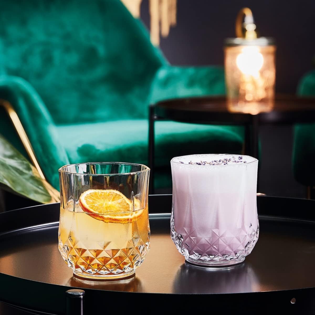 CRISTAL D'ARQUES Éclat Paris - Collection Longchamp - 6 Gobelets 32cl en Kwarx - Brillance, Transparence et Haute Résistance - Moulures Iconiques - Fabriqués en France