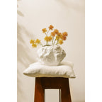 Art de la Table Vase en céramique w. look rock, design naturel tendance.CHU20WH Zistyhome art de la table