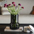 Art de la Table Vase design rétro moderne, couleur gris foncé, TYLER12GR Zistyhome art de la table
