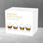 Mad Monkey - Verres à shot Diamond (lot de 4) avec coffret cadeau