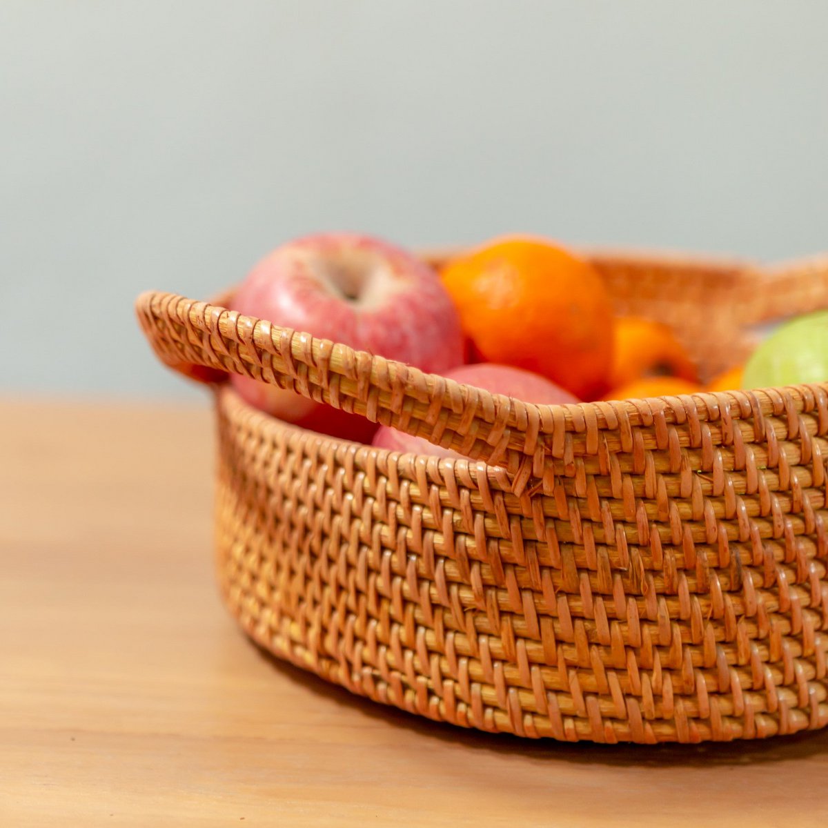 Petit panier de rangement en rotin Panier décoratif SUWARI (2 tailles) idéal comme panier à pain ou bol à fruits