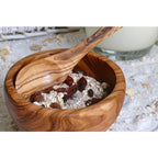 Bol à céréales en bois d'olivier Ø 14 cm sans cuillère