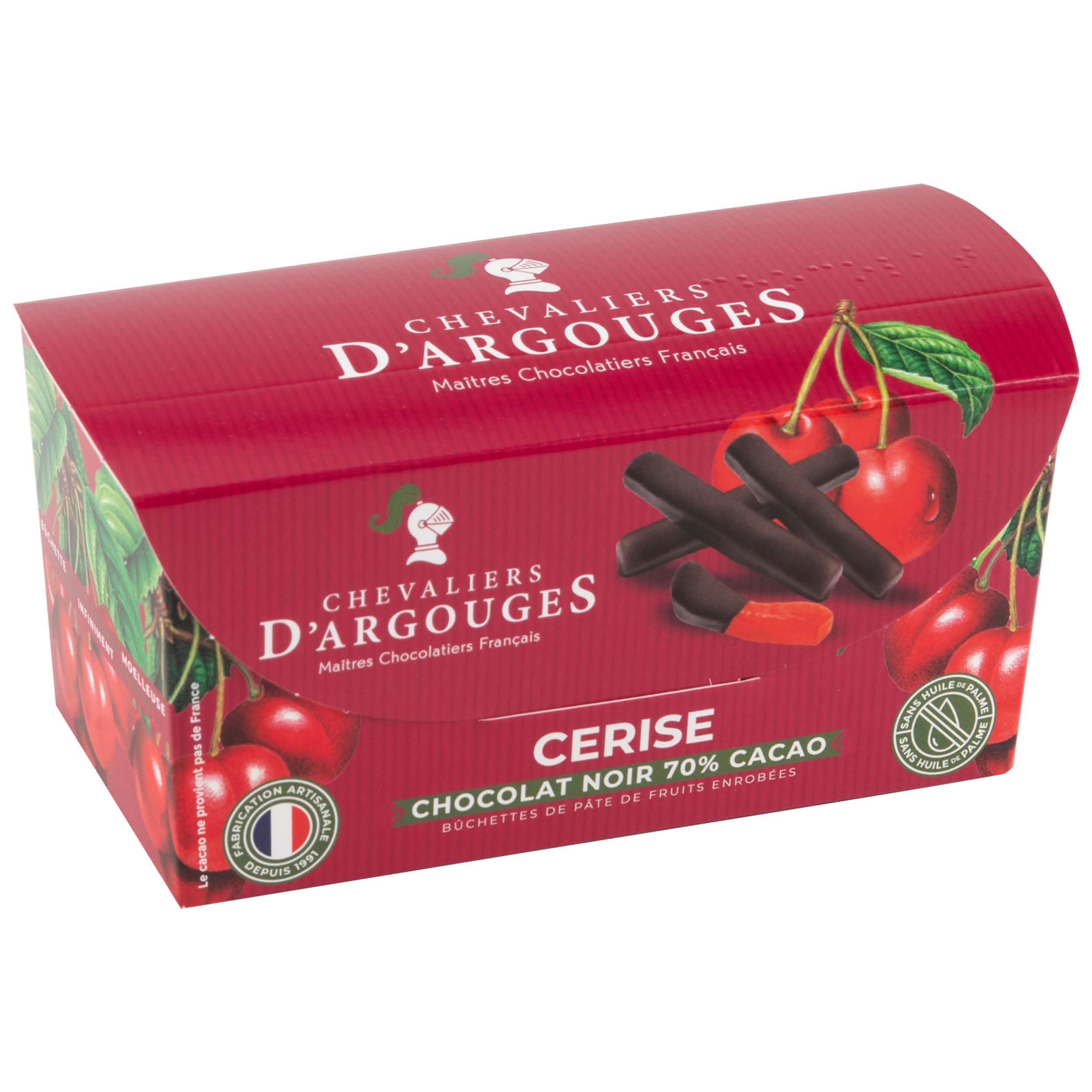CHEVALIERS D'ARGOUGES Maîtres Chocolatiers Français - Orangettes enrobées chocolat noir 70% - Étui Dégustation 160g
