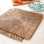 Set de table (Lot de 2, 4 ou 6) 36 cm | Set de table VARNA (naturel) en jonc de mer