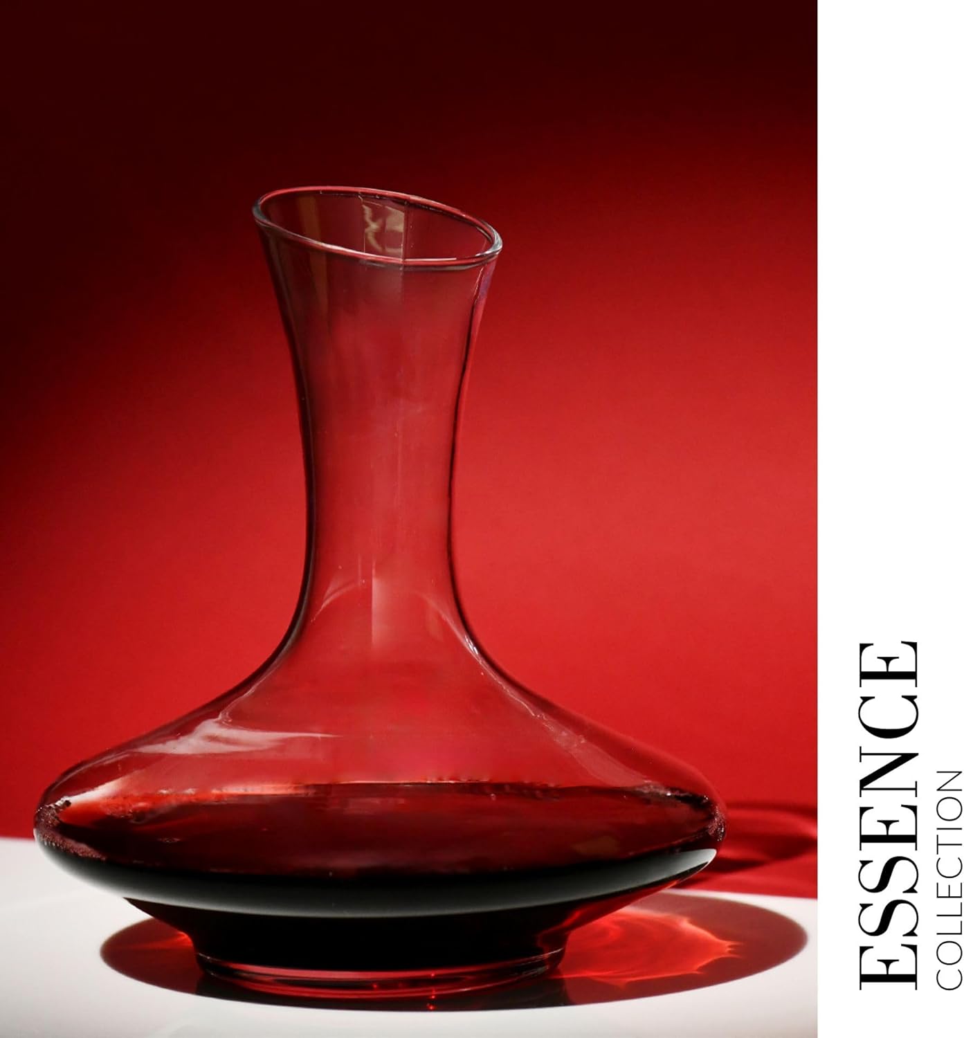 Carafe à vin | 1200 ml | Grande | Fait à la main | Parfait pour la maison, les restaurants, les fêtes et les événements | Verre cristallin | Sans plomb