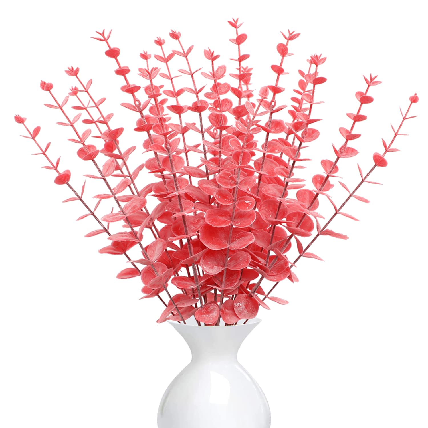 30Pcs Branches D'eucalyptus Artificielle Simulation, Eucalyptus Plante Feuille Artificielle,Eucalyptus Artificiel pour la Mariage Deco Salle de Bain Chambre à Coucher Décoration