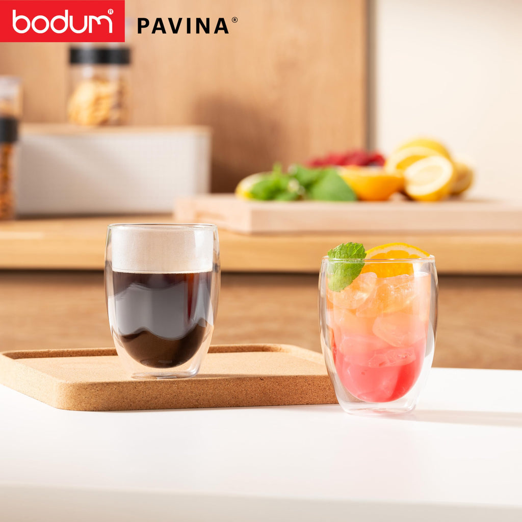 Bodum - 4559-10 - Pavina - Set de 2 Verres Double Paroi - 35 Cl - Transparent - 2 Unité