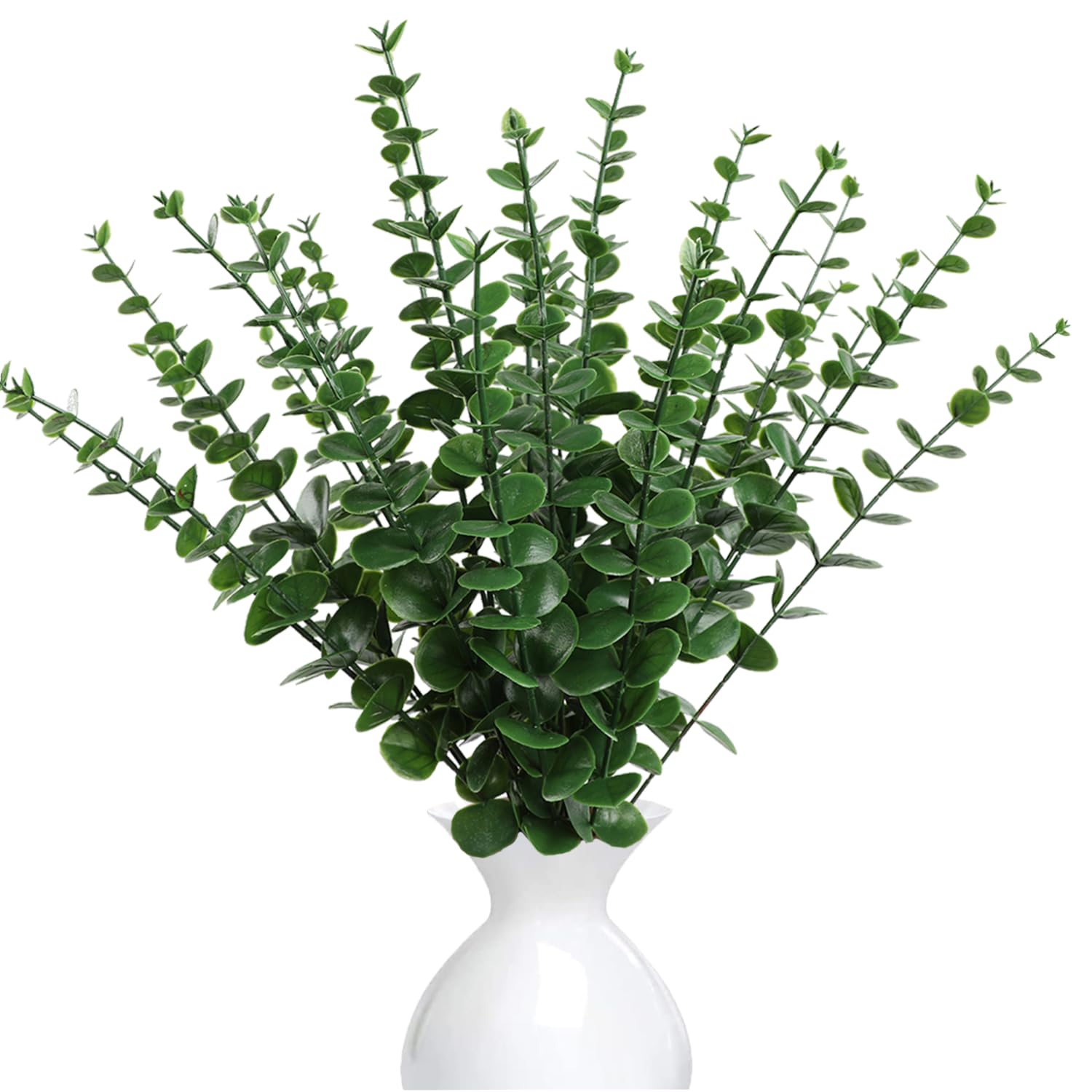 30Pcs Branches D'eucalyptus Artificielle Simulation, Eucalyptus Plante Feuille Artificielle,Eucalyptus Artificiel pour la Mariage Deco Salle de Bain Chambre à Coucher Décoration