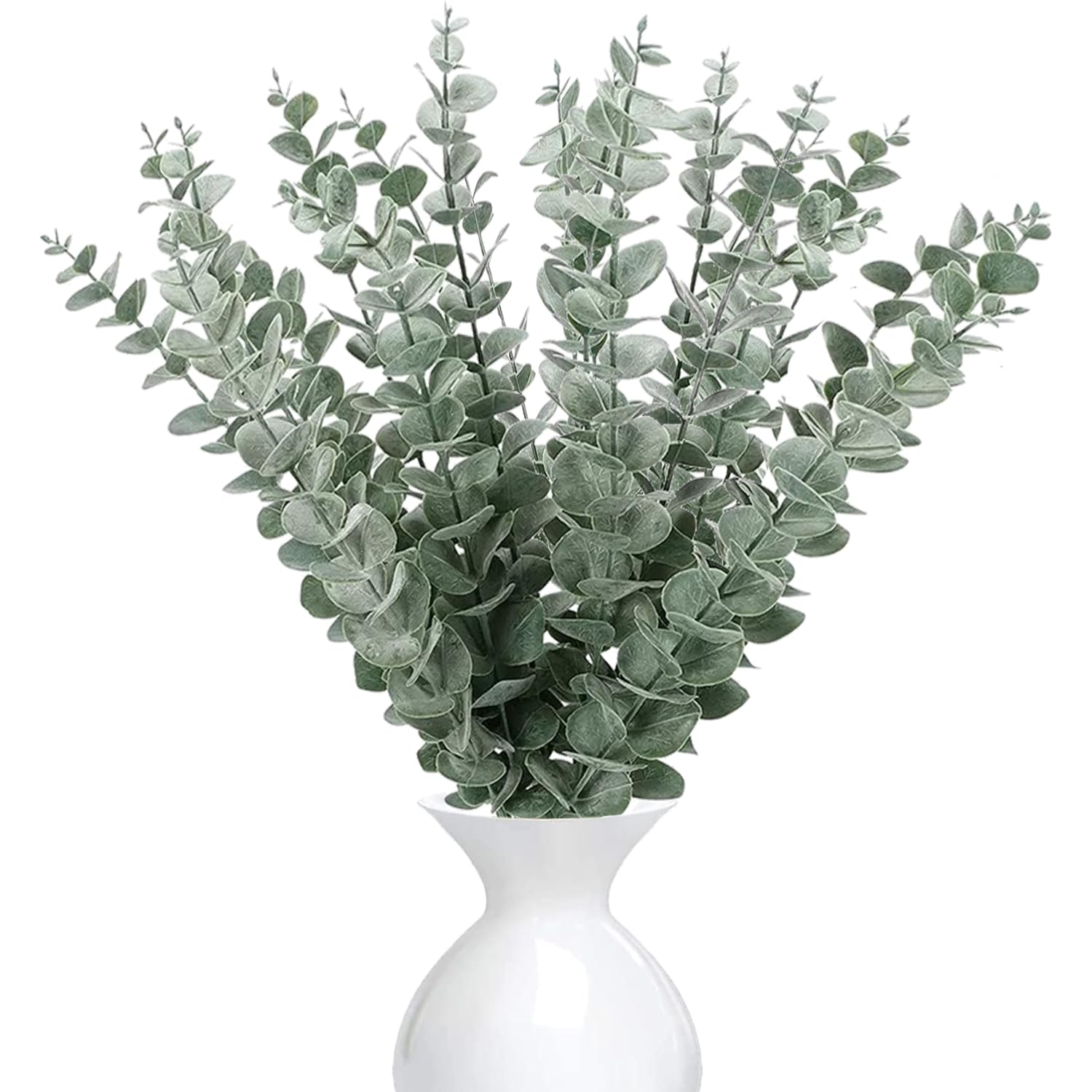 30Pcs Branches D'eucalyptus Artificielle Simulation, Eucalyptus Plante Feuille Artificielle,Eucalyptus Artificiel pour la Mariage Deco Salle de Bain Chambre à Coucher Décoration