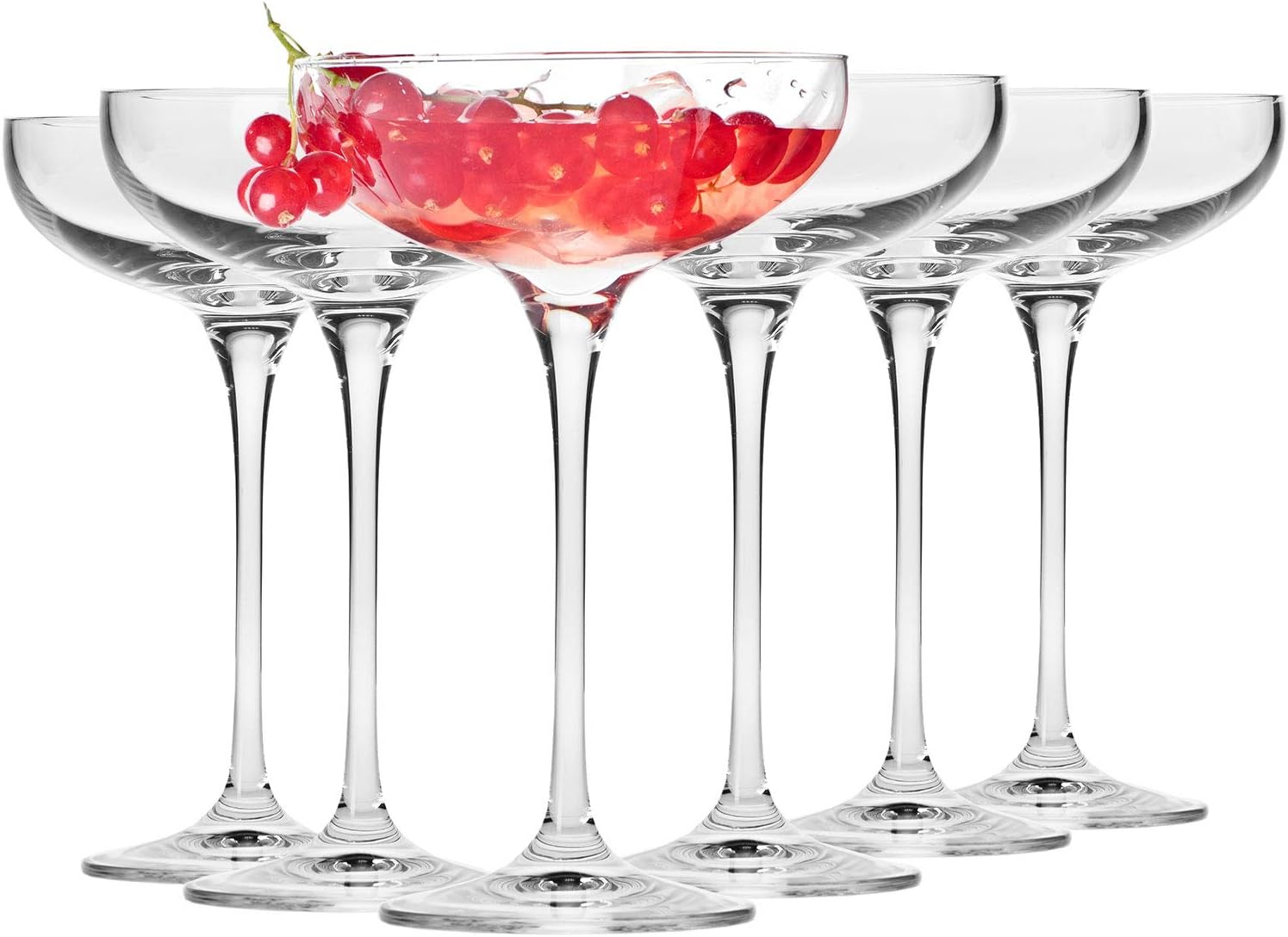 Coupe Cristal de Champagne Verre | Lot de 6 | 240 ML | Collection Harmony | Parfait la Maison, Les Restaurants, Les Fêtes | Lavable au Lave-vaisselle