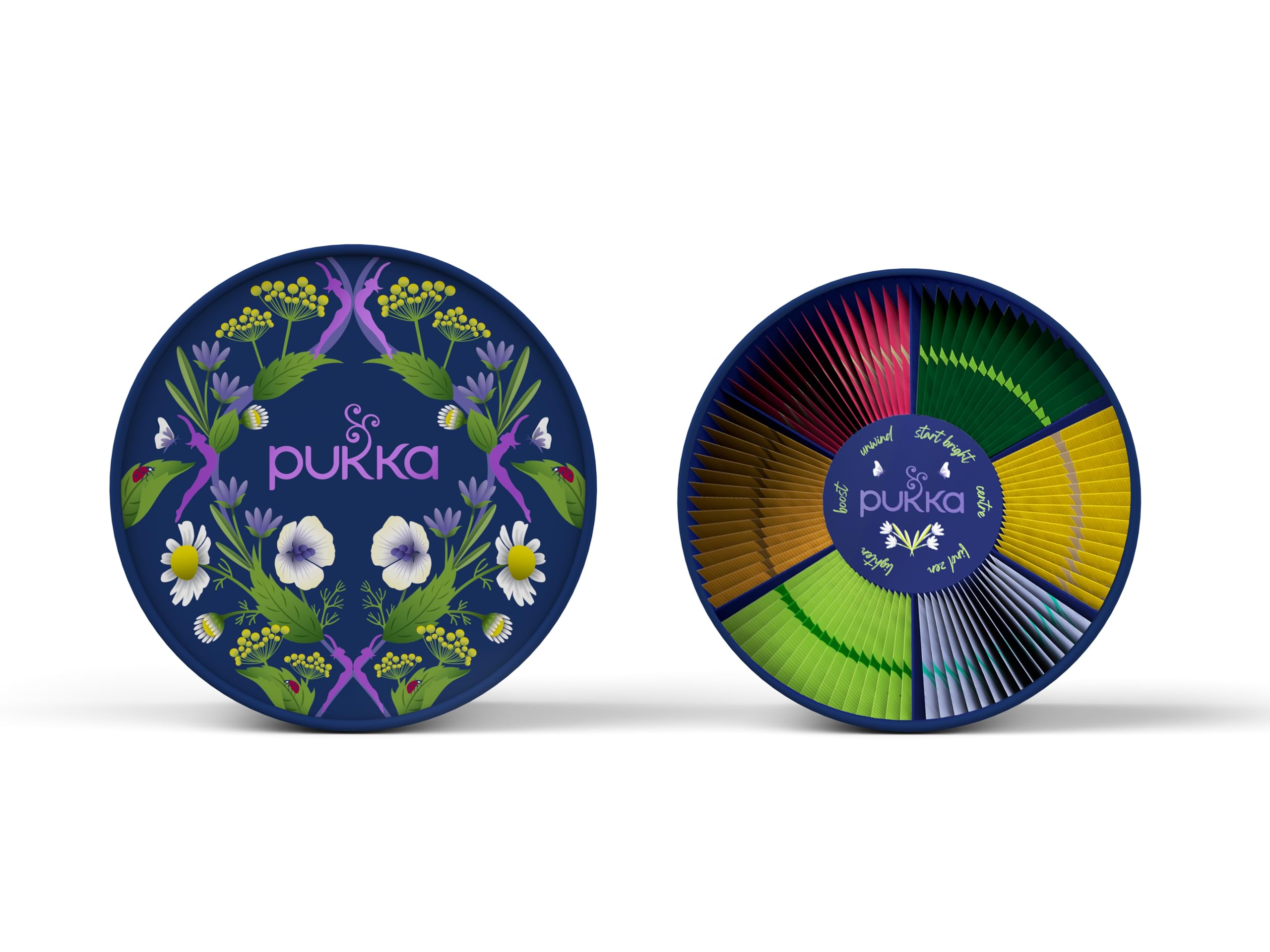 Pukka Coffret Découverte Prestige, Idée Cadeau Femme et Homme, Coffret de Tisanes, Matcha, Gingembre, Miel, Menthe,Cadeau de Thé 100% bio Saint Valentin, Anniversaire, 6 Saveurs, 90 Sachets