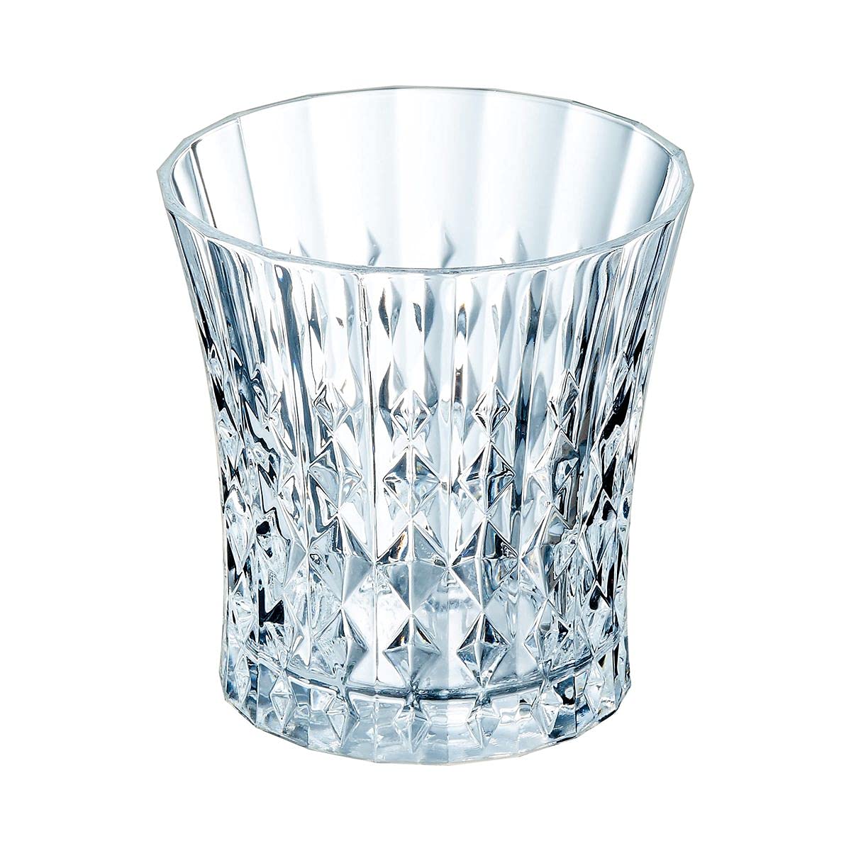 Cristal d'Arques Paris - Collection Lady Diamond - 6 Verres à pied 27 cl - Brillance, Transparence et Haute Résistance - Fabriqués en France - Emballage renforcé, adapté à la vente en ligne