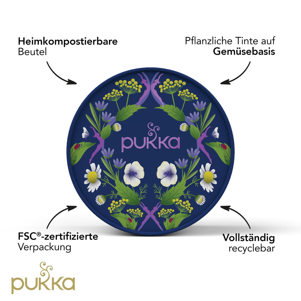 Pukka Coffret Découverte Prestige, Idée Cadeau Femme et Homme, Coffret de Tisanes, Matcha, Gingembre, Miel, Menthe,Cadeau de Thé 100% bio Saint Valentin, Anniversaire, 6 Saveurs, 90 Sachets