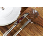 EDZARD set de 6 porte-couteaux Porte-couteau chien / teckel, noble argenté, protégé contre la ternissure, longueur 9 cm