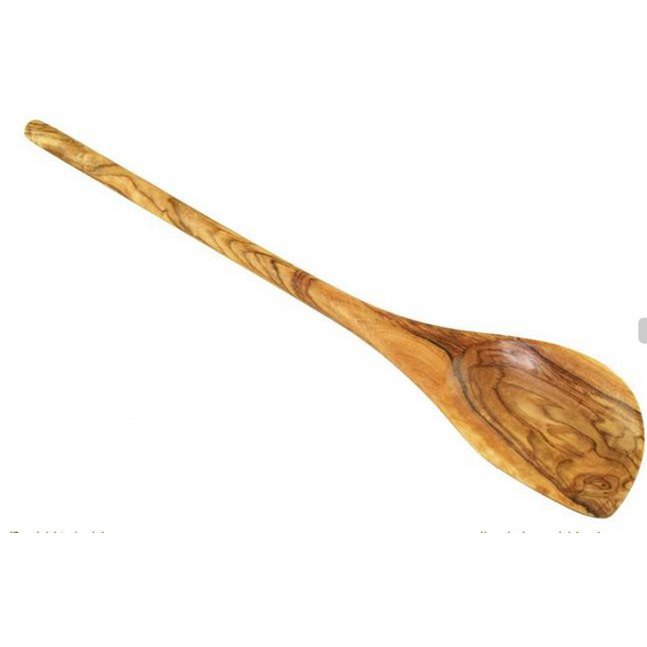Cuillère de cuisine avec coin (30 cm) en bois d'olivier
