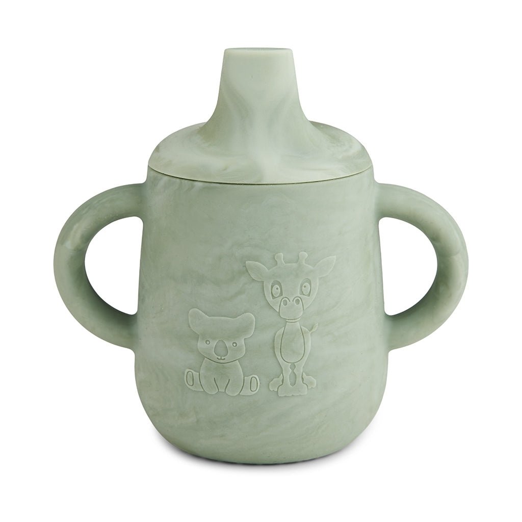 Gobelet en silicone Aiko avec couvercle sippy