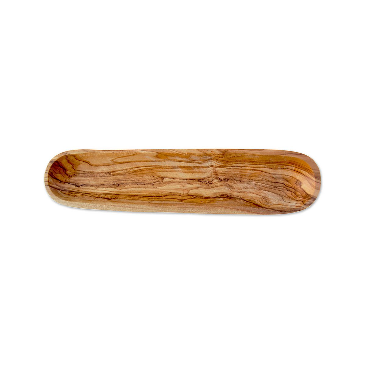 Bol à baguette et olivier (env.30 cm) en bois d'olivier