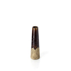Le Vase Cône Ambré - Brun Béton - S