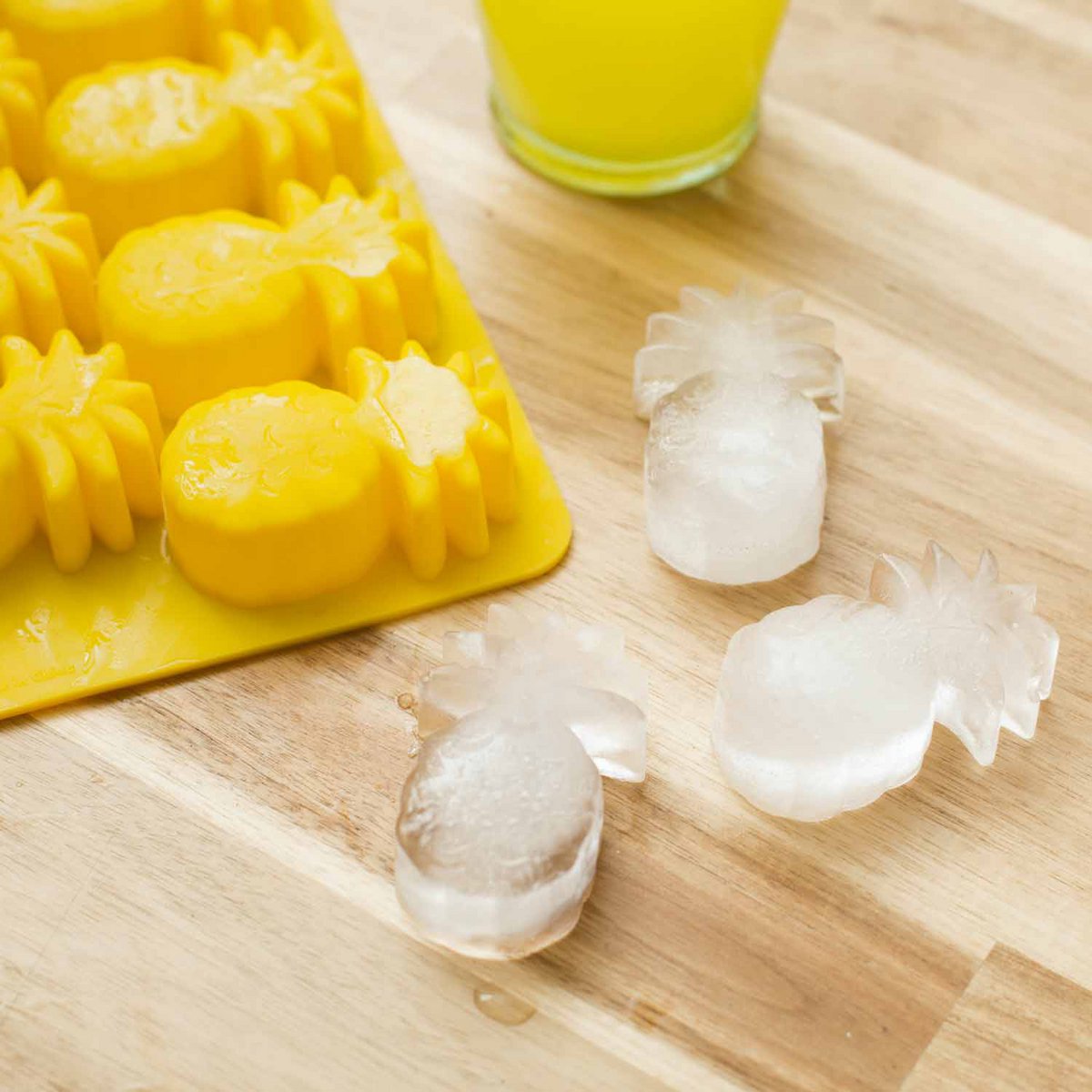 Moule silicone - glaçon ananas