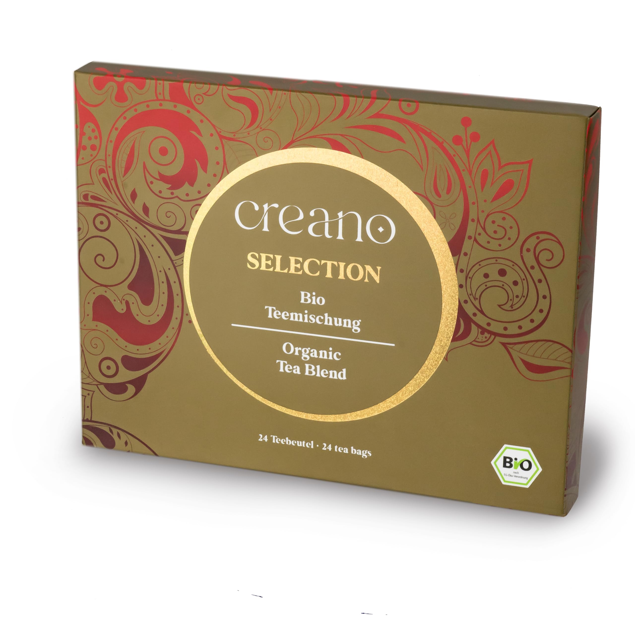 Creano Infusion aux fruits bio - Coffret cadeau - 27 sachets de thé bio en 9 variétés magnifiques - 54g*