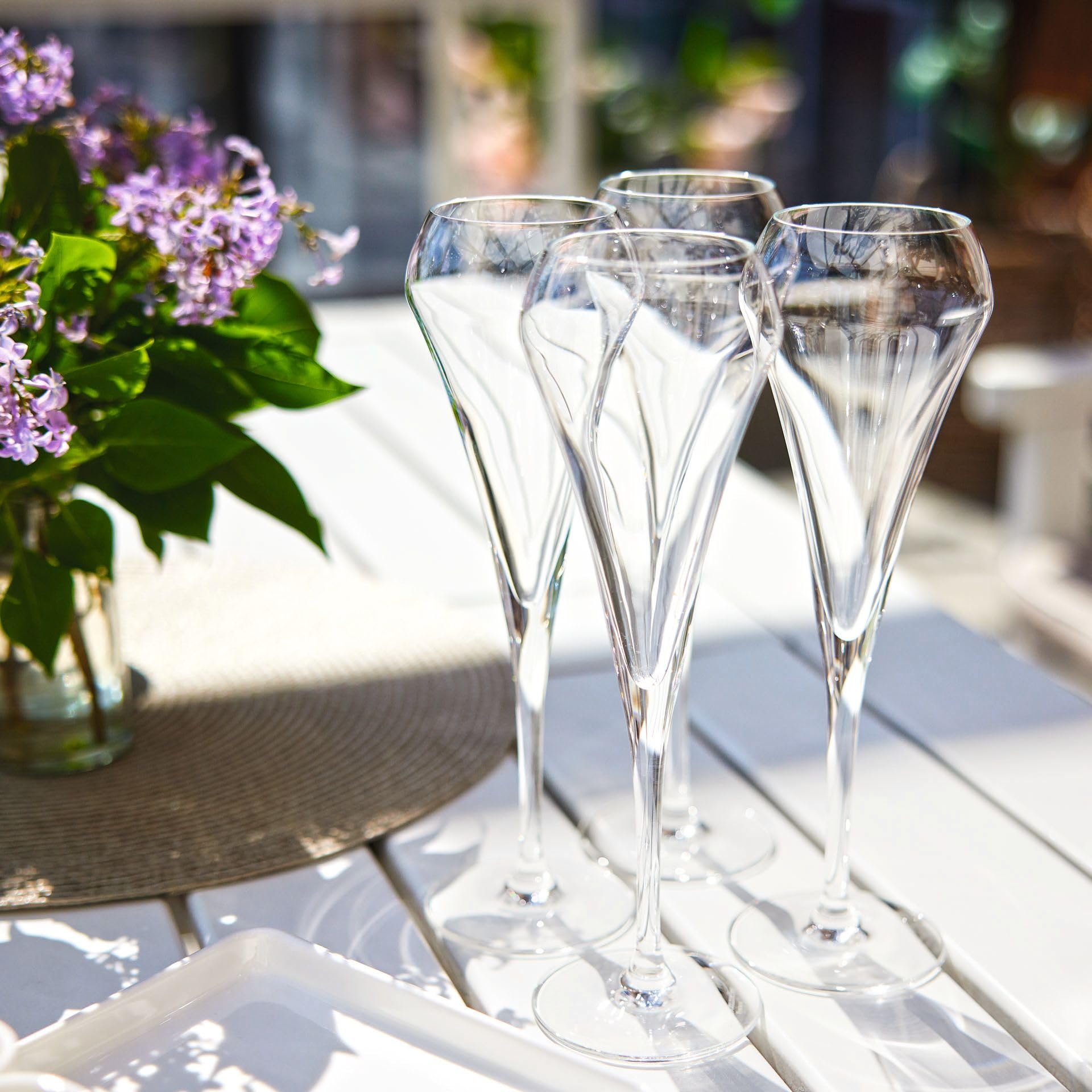 Chef & Sommelier Cristal 6 Flûtes à champagne 20 cl - Collection Open Up, White