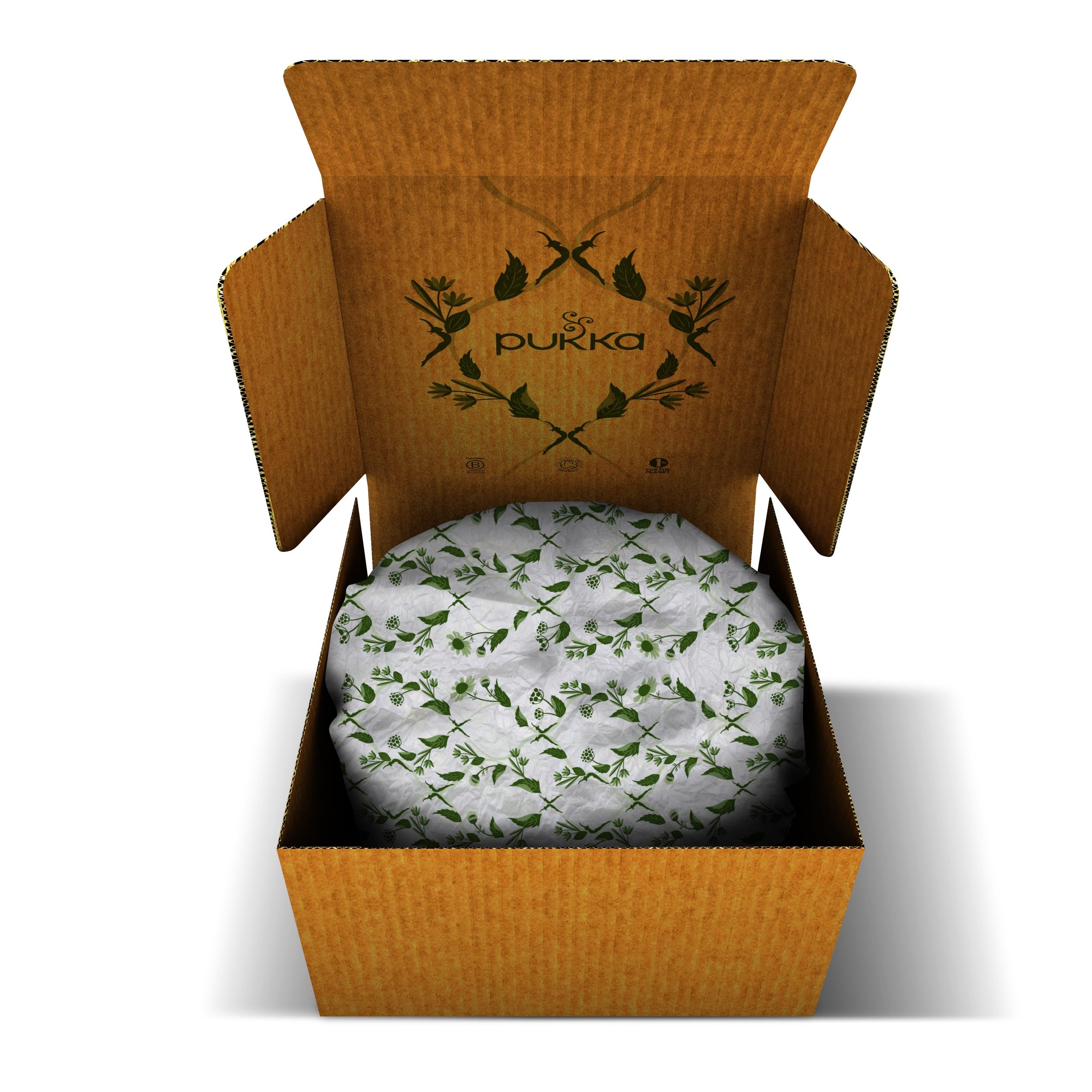 Pukka Coffret Découverte Prestige, Idée Cadeau Femme et Homme, Coffret de Tisanes, Matcha, Gingembre, Miel, Menthe,Cadeau de Thé 100% bio Saint Valentin, Anniversaire, 6 Saveurs, 90 Sachets