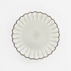 Assiette petit déjeuner Corfou Gris