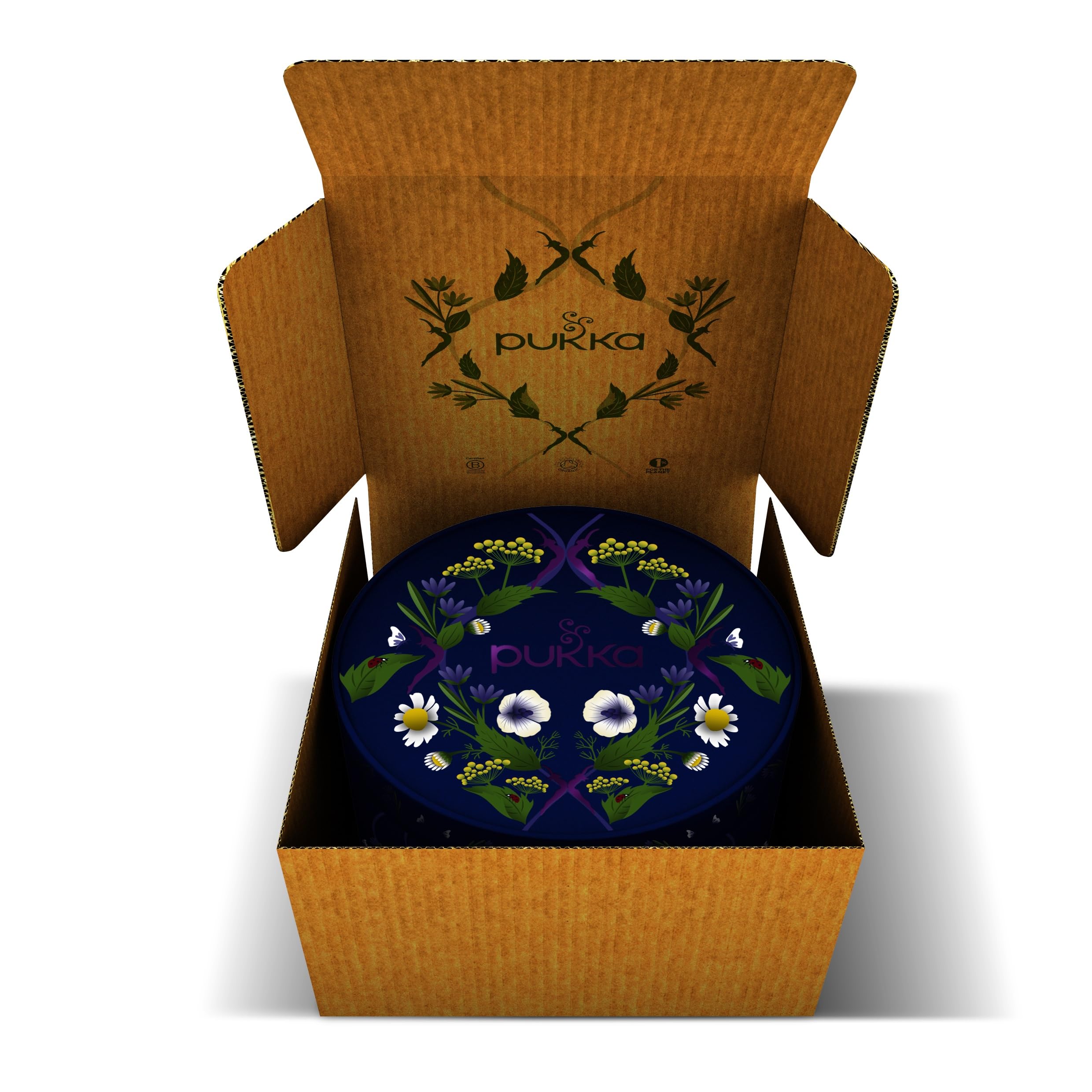 Pukka Coffret Découverte Prestige, Idée Cadeau Femme et Homme, Coffret de Tisanes, Matcha, Gingembre, Miel, Menthe,Cadeau de Thé 100% bio Saint Valentin, Anniversaire, 6 Saveurs, 90 Sachets
