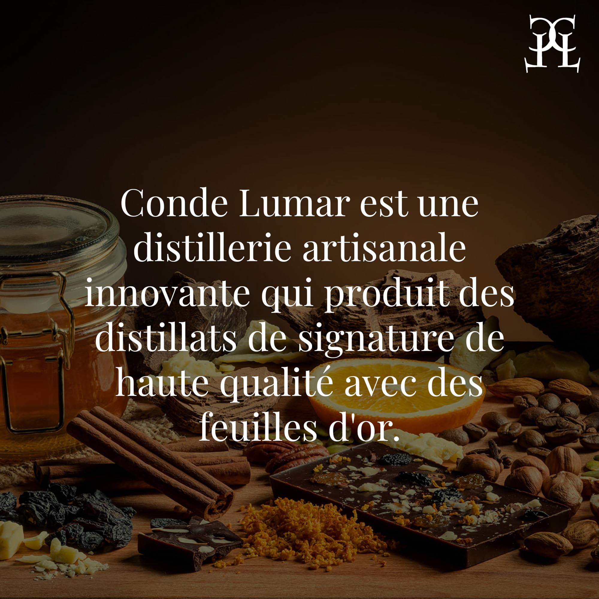CONDE LUMAR - Coffret Rhum Vieux XO 1818 - Premium Liqueur Feuille d'or 23 Carats - Republique Dominicaine Reserva - Pour Hommes & Femmes - Avec Coffret Cadeau & Certificat d'or 40% 70 cl