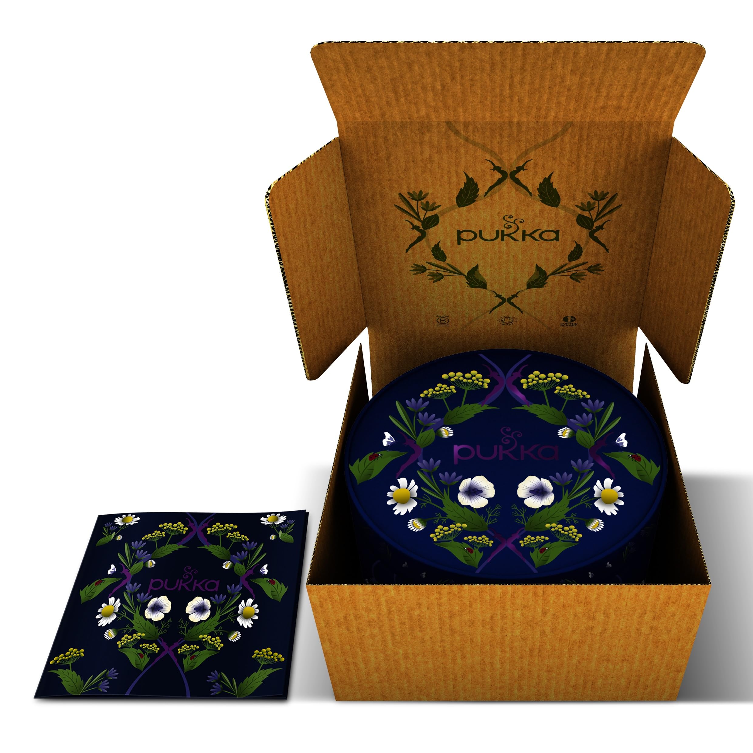 Pukka Coffret Découverte Prestige, Idée Cadeau Femme et Homme, Coffret de Tisanes, Matcha, Gingembre, Miel, Menthe,Cadeau de Thé 100% bio Saint Valentin, Anniversaire, 6 Saveurs, 90 Sachets