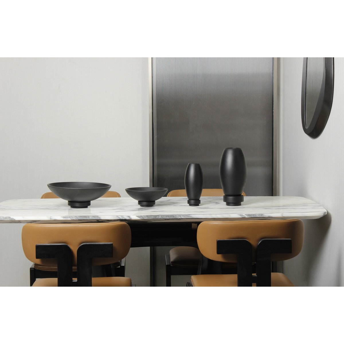 Vase en nano-ciment moderne, design innovant. RUD30BK