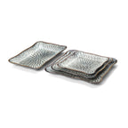 Assiette Carrée Lotus Ice - Gris Marron - XL