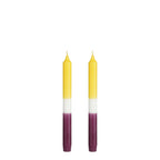 Bougie de dîner Dip-dye Jaune