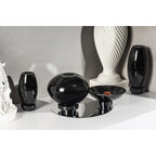 Vase boule design innovant, verre noir, RUD00_Luxury Edition