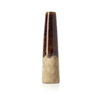 Le Vase Cône Ambré - Brun Béton - L