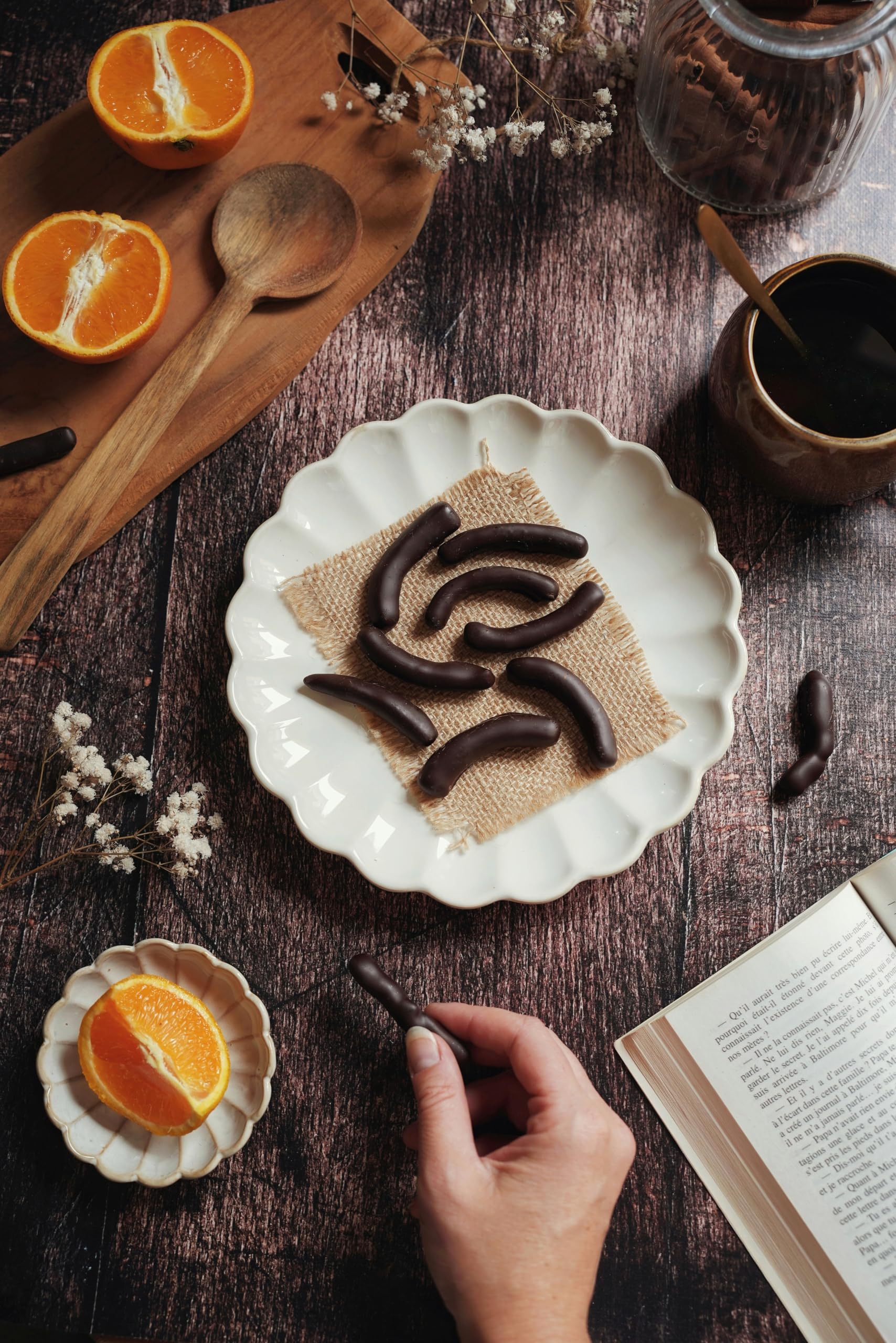 CHEVALIERS D'ARGOUGES Maîtres Chocolatiers Français - Orangettes enrobées chocolat noir 70% - Étui Dégustation 160g