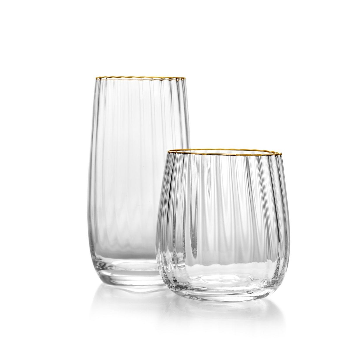 The Golden Rim Tumbler - Natural Gold